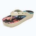 Жіночі шльопанці Crocs на класичній платформі Retro Resort кістка/мульти 7