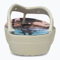 Жіночі шльопанці Crocs на класичній платформі Retro Resort кістка/мульти 10