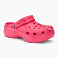 Шльопанці жіночі Crocs Classic Platform Clog hyper pink