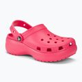 Шльопанці жіночі Crocs Classic Platform Clog hyper pink 2