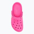 Шльопанці Crocs Baya Platform Clog electric pink 6