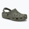 Шльопанці Crocs Classic Crocskin пильно-оливкові 2