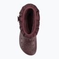 Жіночі снігоступи Crocs Classic Neo Puff Luxe темно-вишневого кольору 5