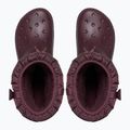 Жіночі снігоступи Crocs Classic Neo Puff Luxe темно-вишневого кольору 11