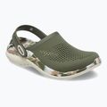 Шльопанці Crocs LiteRide 360 Marbled Clog армійські зелені/мульти 9