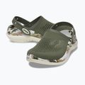 Шльопанці Crocs LiteRide 360 Marbled Clog армійські зелені/мульти 10