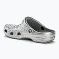 Шльопанці Crocs Classic Metallic Crocskin сріблясті 4