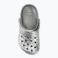 Шльопанці Crocs Classic Metallic Crocskin сріблясті 6