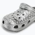 Шльопанці Crocs Classic Metallic Crocskin сріблясті 8