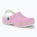 Дитячі шльопанці Crocs Classic Glow in the Dark фламінго 2