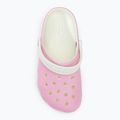 Дитячі шльопанці Crocs Classic Glow in the Dark фламінго 6