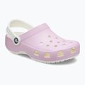 Дитячі шльопанці Crocs Classic Glow in the Dark фламінго 9