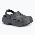 Шльопанці жіночі Crocs Baya Platform Lined Glitter Clog black giltter 2