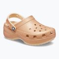Шльопанці жіночі Crocs Classic Platform Glitter shitake 9