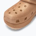 Шльопанці жіночі Crocs Classic Platform Glitter shitake 8