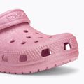 Шльопанці дитячі Crocs Classic Glitter Clog Toddler pink tweed glitter 8