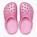 Crocs Classic Glitter Clog Дитячі шльопанці рожеві твідові з блискітками 4