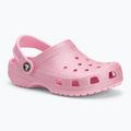 Шльопанці дитячі Crocs Classic Glitter Clog Kids pink tweed glitter 2