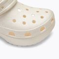 Шльопанці жіночі Crocs Classic Platform Glitter chalk 8