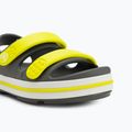Сандалі дитячі Crocs Crocband Cruiser Toddler slate grey/acidity 7