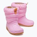 Дитячі зимові черевики Crocs Classic Neo Puff pink tweed/gum 10