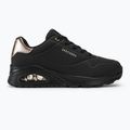 Кросівки жіночі SKECHERS Uno Golden Air black/black/metalic 2