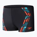 Чоловічі шорти для плавання Speedo Tech Print чорні/помаранчеві 10