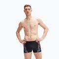 Чоловічі шорти для плавання Speedo Tech Print чорні/помаранчеві 4