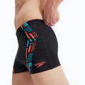 Чоловічі шорти для плавання Speedo Tech Print чорні/помаранчеві 7