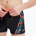 Чоловічі шорти для плавання Speedo Tech Print чорні/помаранчеві 8