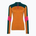 Жіноча термоактивна кофта Smartwool Merino Baselayer Colorblock 1/4 Zip Boxed marmalade heather 3
