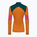 Лонгслів термічний жіночий Smartwool Merino Baselayer Colorblock 1/4 Zip Boxed marmalade 4