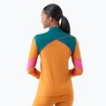 Лонгслів термічний жіночий Smartwool Merino Baselayer Colorblock 1/4 Zip Boxed marmalade 2