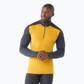 Лонгслів термічний чоловічий Smartwool Merino 250 Baselayer 1/4 Zip Boxed charcoal honey грold