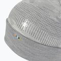 Шапка з мериносової вовни Smartwool з двостороннім манжетом світло-сіра з гірським пейзажем 4