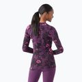 Лонгслів термічний жіночий Smartwool Merino 250 Baselayer Crew Boxed purple iris floral 2