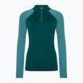 Лонгслів термічний жіночий Smartwool Classic Thermal Merino Baselayer 1/4 Zip Boxed emerald 3