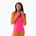 Лонгслів термічний жіночий Smartwool Classic Thermal Merino Baselayer 1/4 Zip Boxed power pink