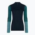 Лонгслів термічний жіночий Smartwool Intraknit Thermal Merino Baselayer Colorblock 1/4 deep navy 3