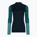 Жіноча термоактивна кофта Smartwool Intraknit Thermal Merino Baselayer Colorblock 1/4 Zip navy 3