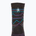 Жіночі шкарпетки Smartwool Hike Light Cushion Mountain Range Pattern Crew каштанові трекінгові шкарпетки 3