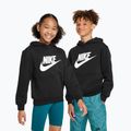 Дитяча флісова толстовка Nike Club чорний/білий