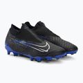 Футбольні бутси Nike Phantom GX Academy DF FG/MG black/chrome/hyper royal 4