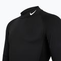 Лонгслів для тренувань чоловічий Nike Pro Dri-Fit Mock-Neck black/white 8