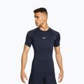 Футболка для тренувань чоловіча Nike Pro Dri-Fit Tight SS Fitness obsidian/white