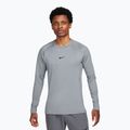 Лонгслів для тренувань чоловічий Nike Pro Warm smoke grey/black