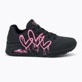 Кросівки жіночі SKECHERS Uno Dripping In Love black/pink 2