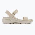 Жіночі босоніжки SKECHERS Go Walk Arch Fit поліровані бежеві 2