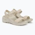 Жіночі босоніжки SKECHERS Go Walk Arch Fit поліровані бежеві 4