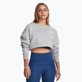 Кофта жіноча Under Armour Icon Fleece Crew mod gray light heather/white 6